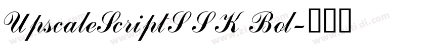 UpscaleScriptSSK Bol字体转换